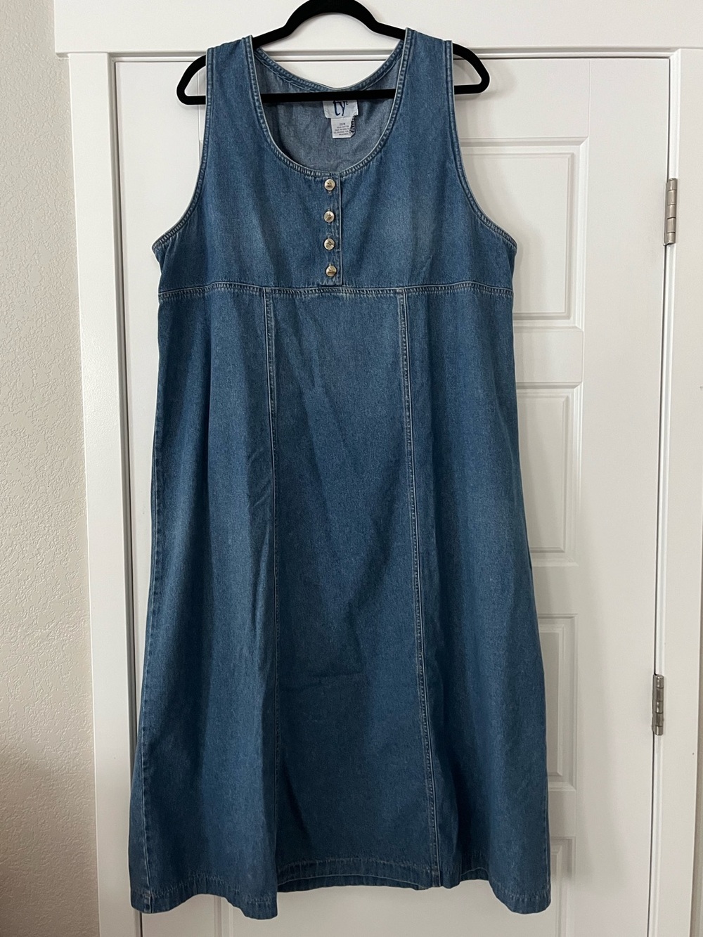Plus Size 20w Denim Sheath Maxi Dress